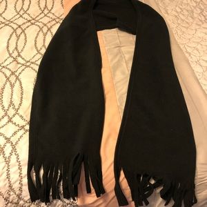 Black felt scarf